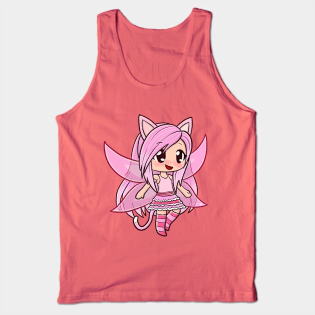 Pink Gacha Fairy - Cute Anime Tank Top by Pickledjo